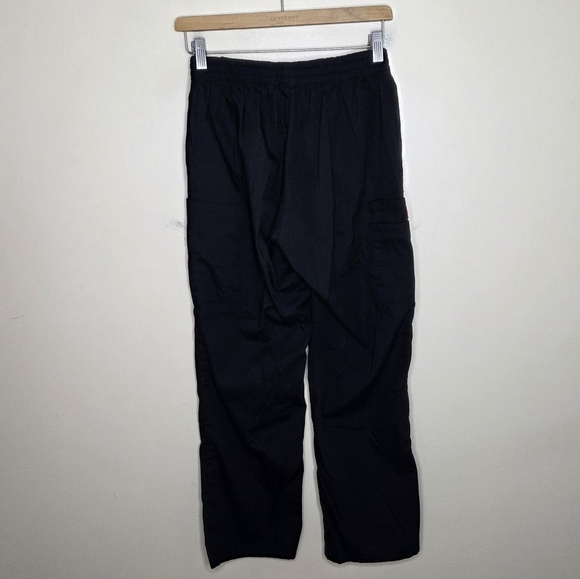 Dickies | Black Elastic Pull-On Waist Pants Side Pockets Size Small Petite - Picture 4 of 5